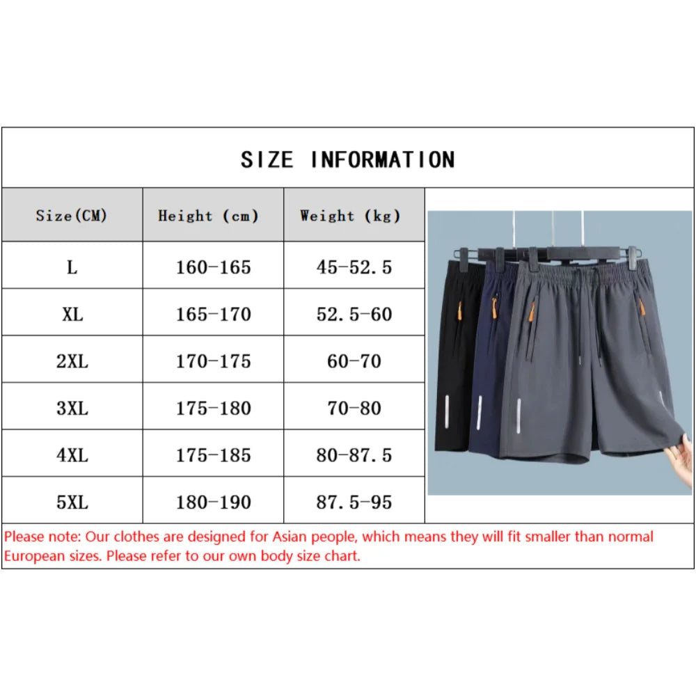 Pantalón corto de playa para hombre – Secado rápido, seda fría ultraligera