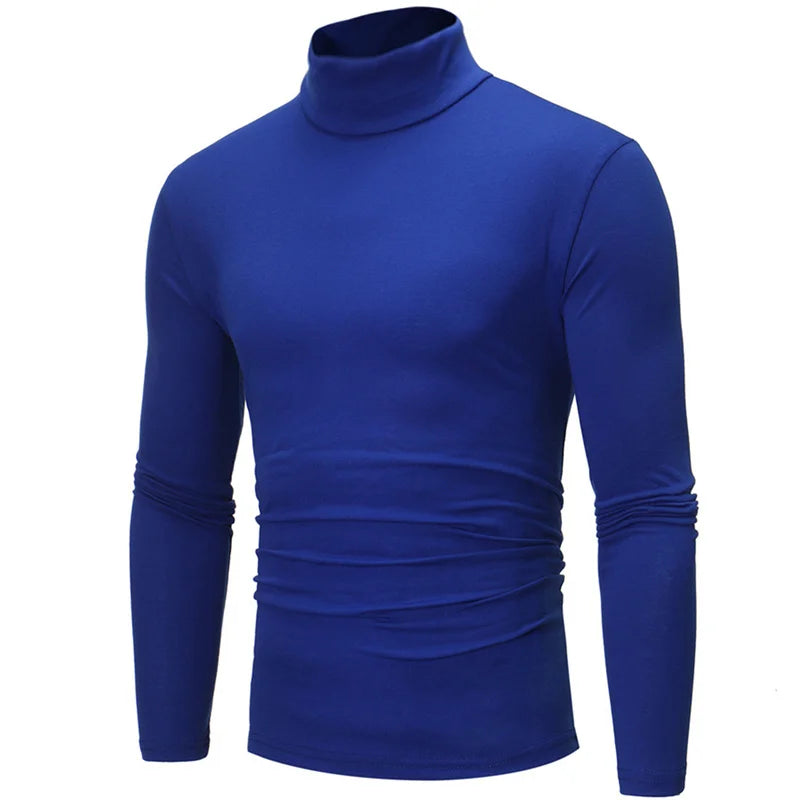 Camiseta térmica de cuello alto para hombre
