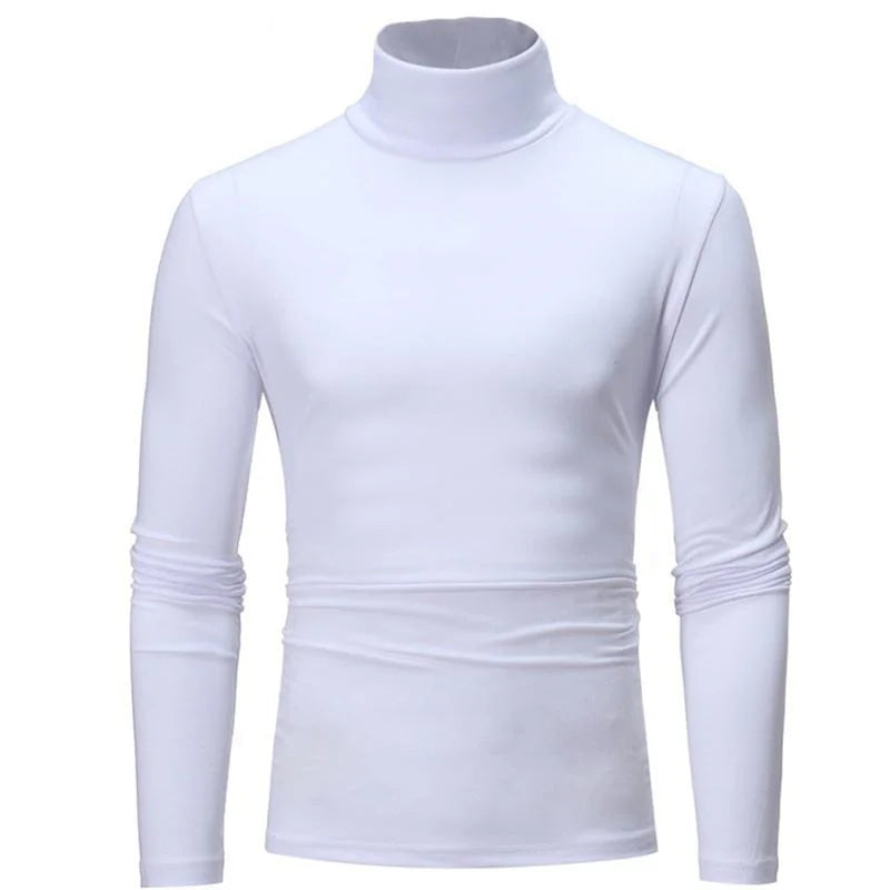 Camiseta térmica de cuello alto para hombre